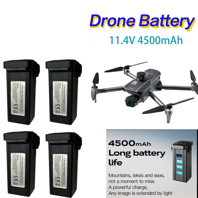 Drone Battery Li-Ion - Baterai Lipo Cerdas 11.4V 4500MAh untuk