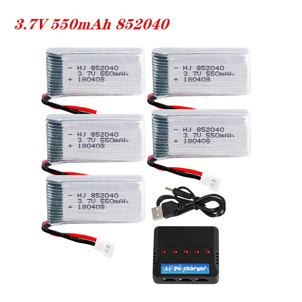 Drone Battery Charger - 3.7V 550mAh 25C Lipo baterai 852040