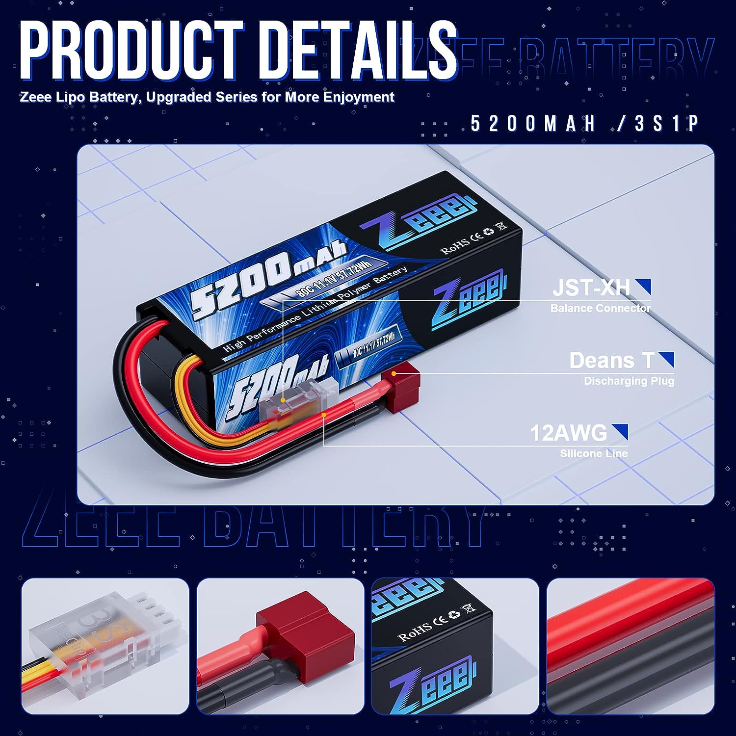 Zeee 3S 5200mAh baterai Lipo 1 - Drone Battery Lipo ulasan dan harga