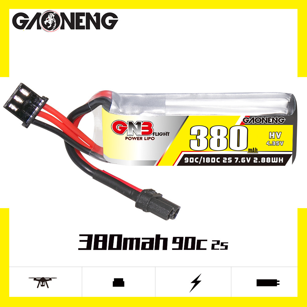 Baterai Lipo GNB 2S 7.6V 380mA - Drone Battery Plate ulasan dan harga